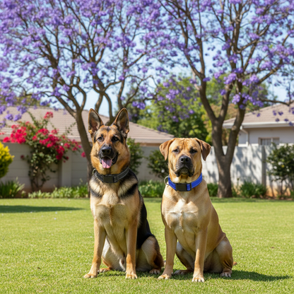 German Shepherd & Boerboel - SA Garden